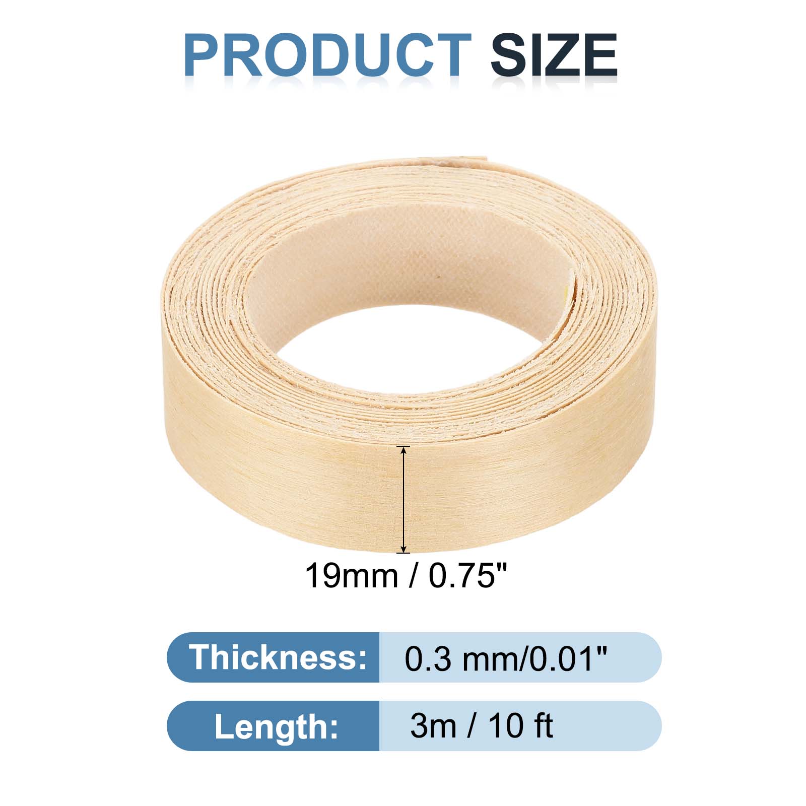 Xfasten Woodworking Tape - Bande de chant de bouleau 3-30M,
