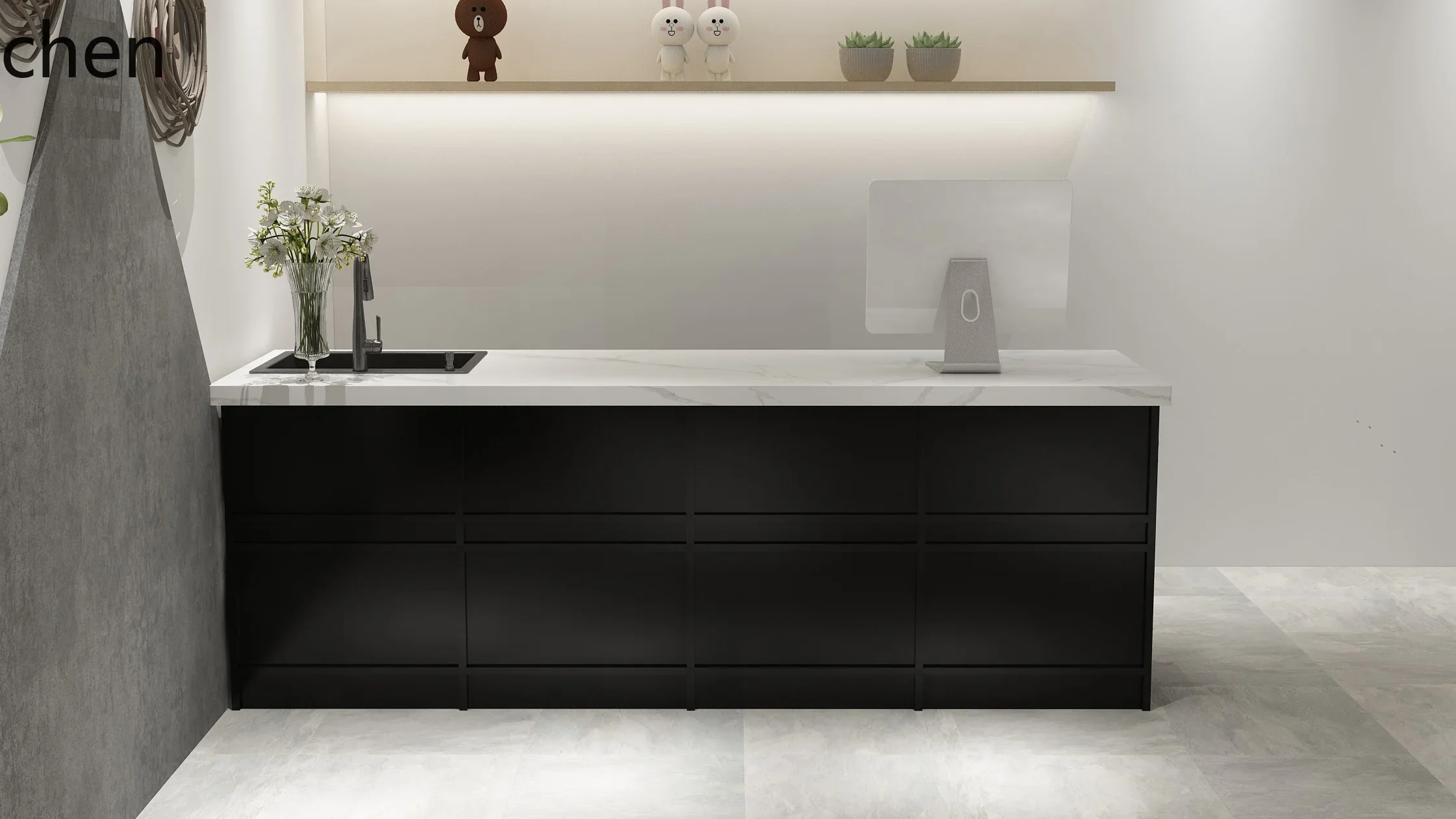 Woodworking Shop - Peinture spéciale pour comptoir de caisse/bureau