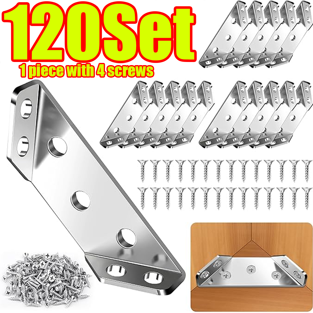 Woodworking Shop - 1-120 Sets de connecteurs d'angle pour