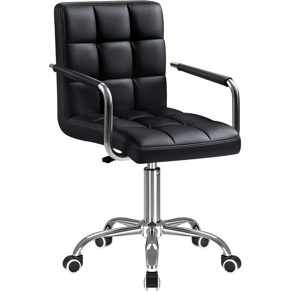 Woodworking Desk Chair - Chaise de bureau pivotante rembourrée avec