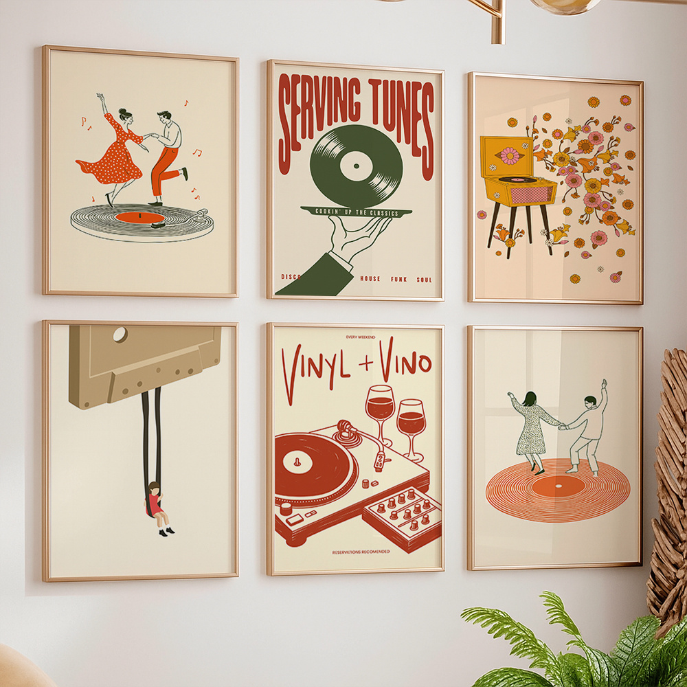 Turning Gouge Set - 1 pièce Affiche murale vintage sur