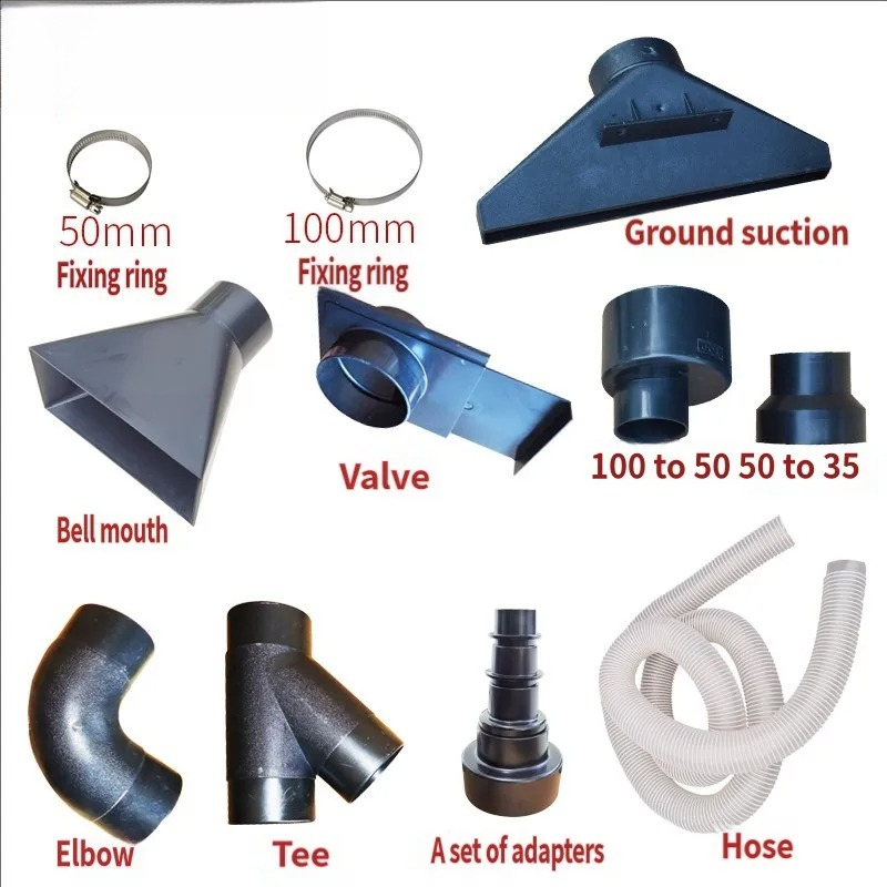 Vacuum Woodworking - Adaptateur de tuyau d'aspiration industriel pour