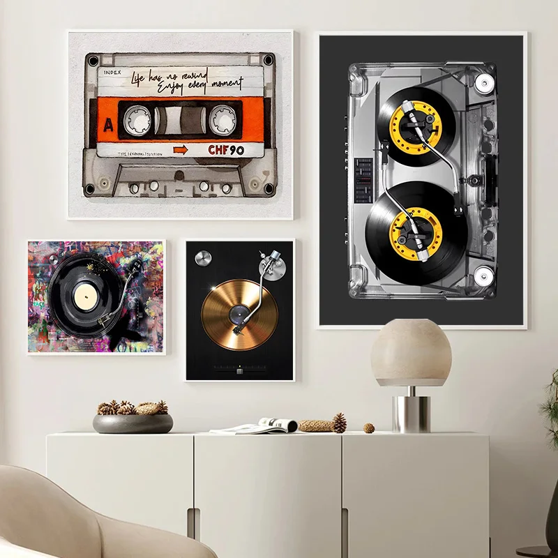 Turning Gouge Set - Affiches sur toile DJ et tourne-disque,