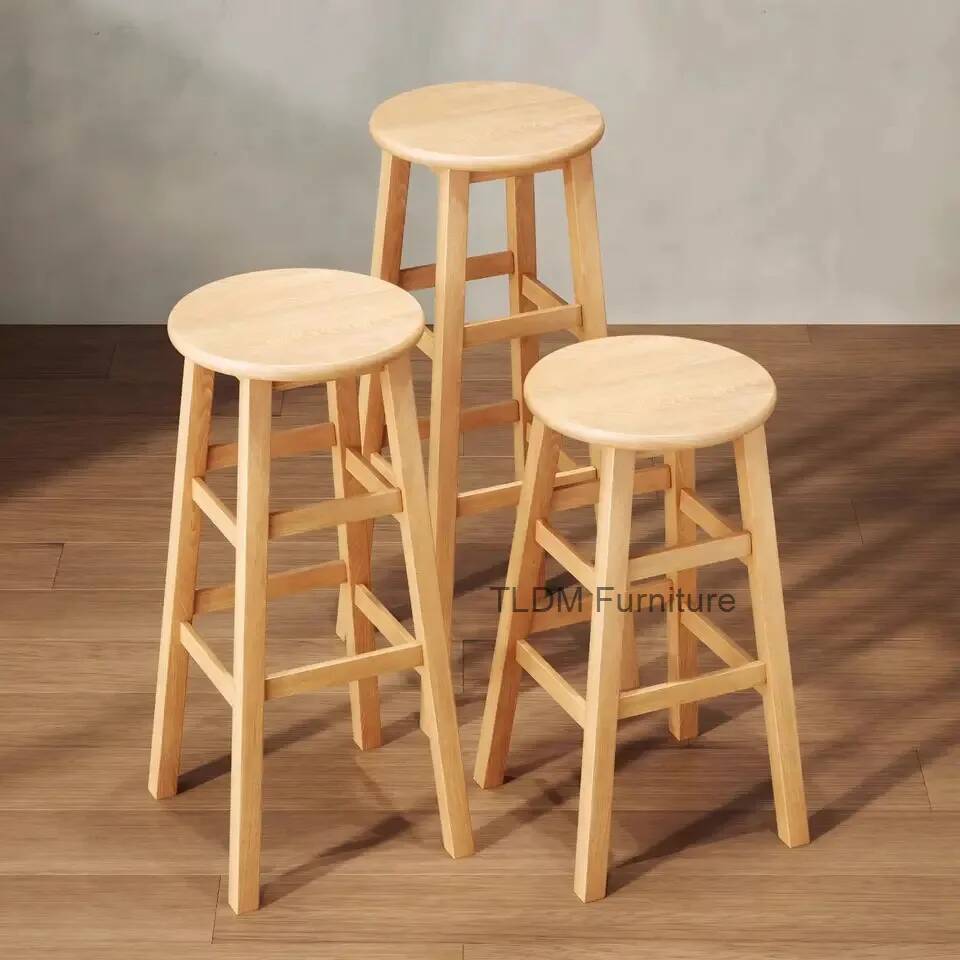 Woodworking Desk Chair - Tabouret de Bar Simple tabourets en