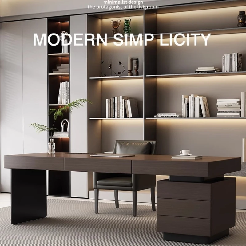 Woodworking Desk Chair - Bureau de direction italien minimaliste de