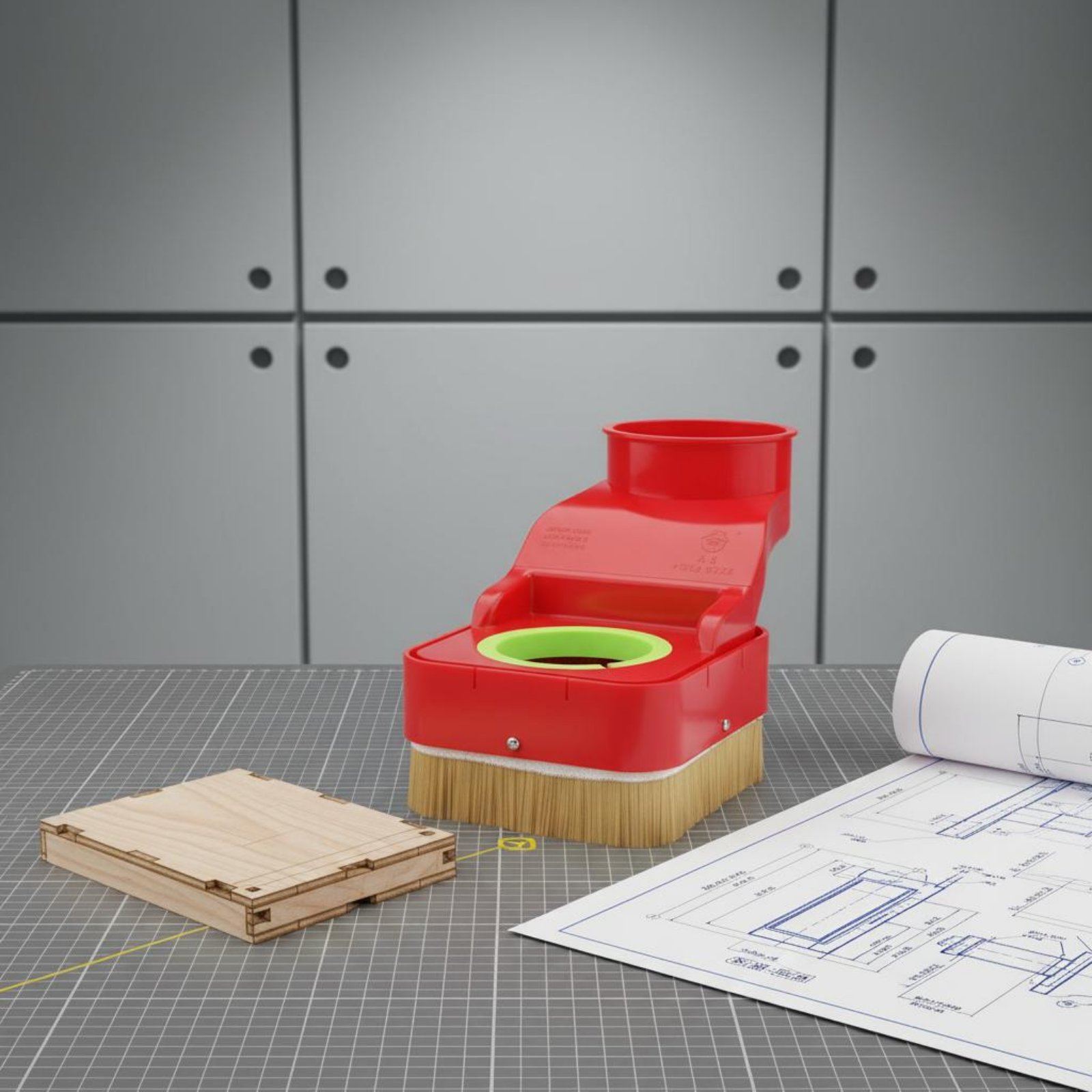 Brosse anti-poussière pour rou - Vacuum Woodworking avis et prix