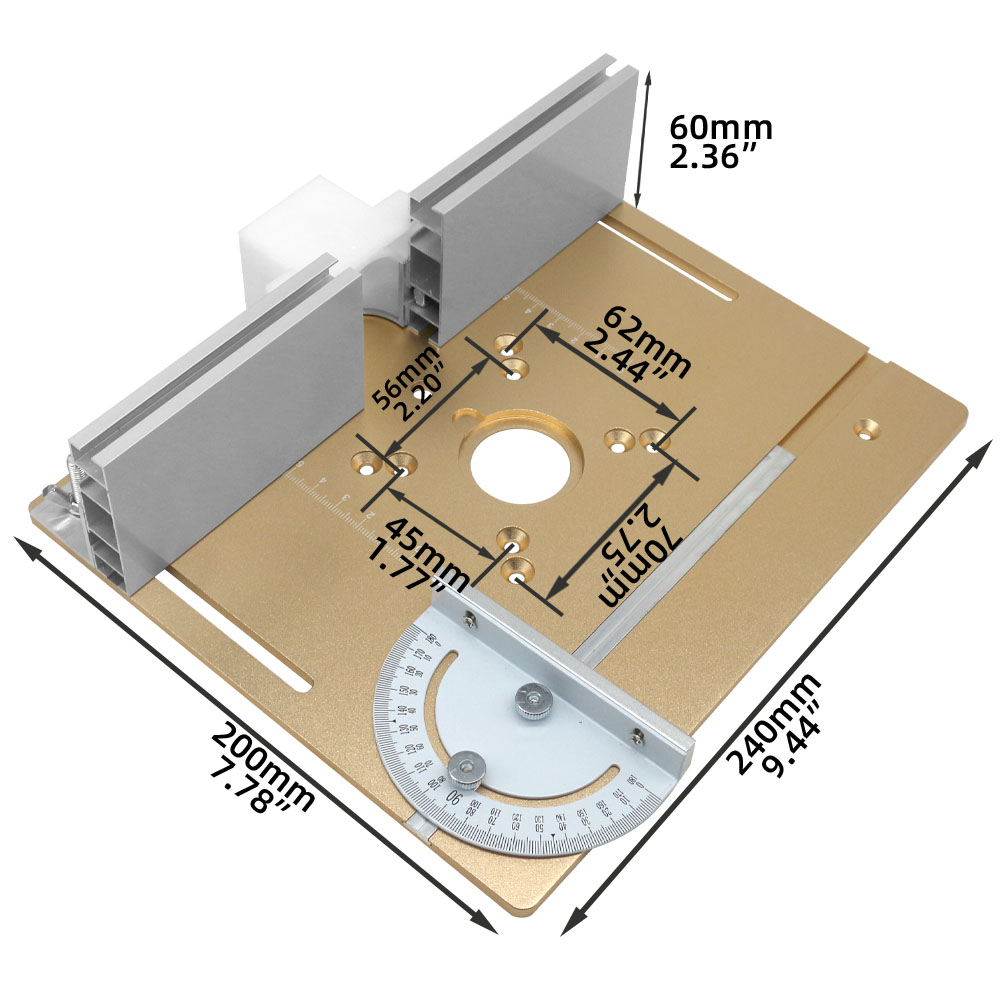 Plaque d'insertion de Table de - Woodworking Manufacturing avis et prix